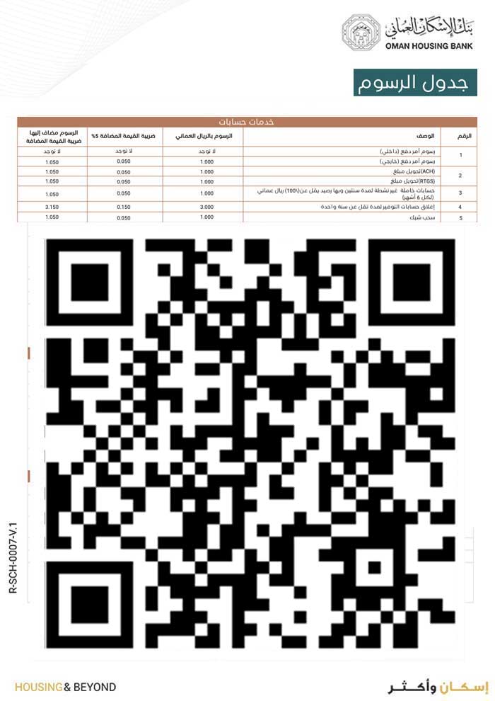 جدول الرسوم (الشركات)